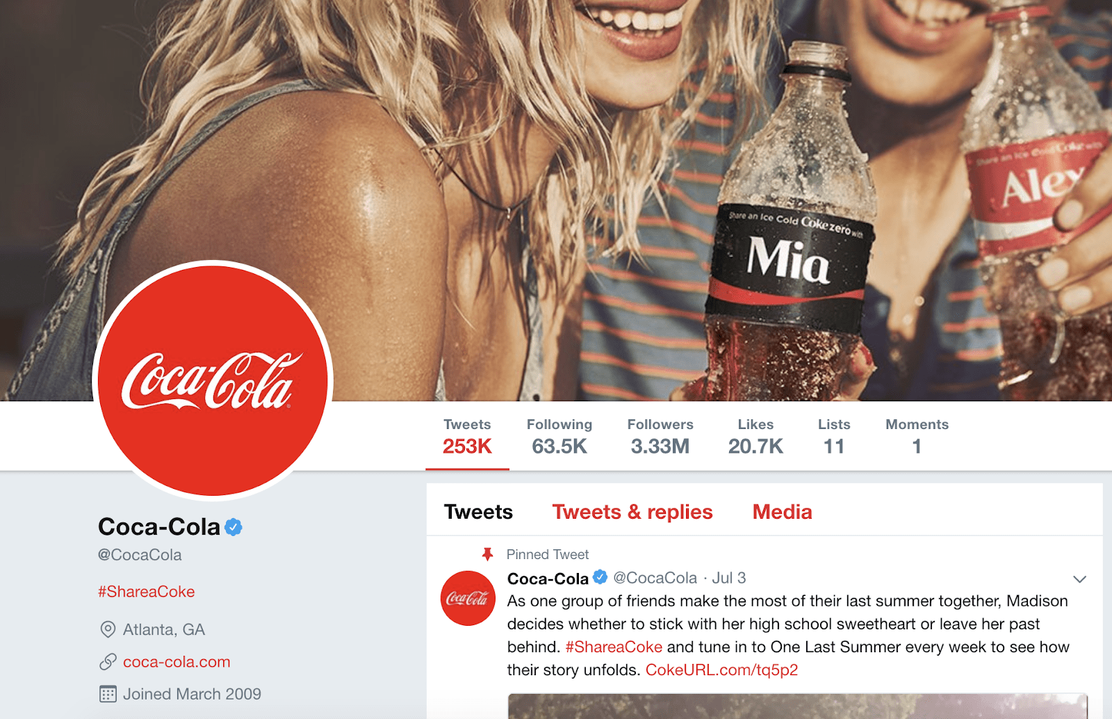 coca cola social media marketing promotion