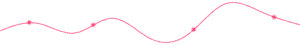 Abstract red line graph with peaks and troughs on a transparent background.